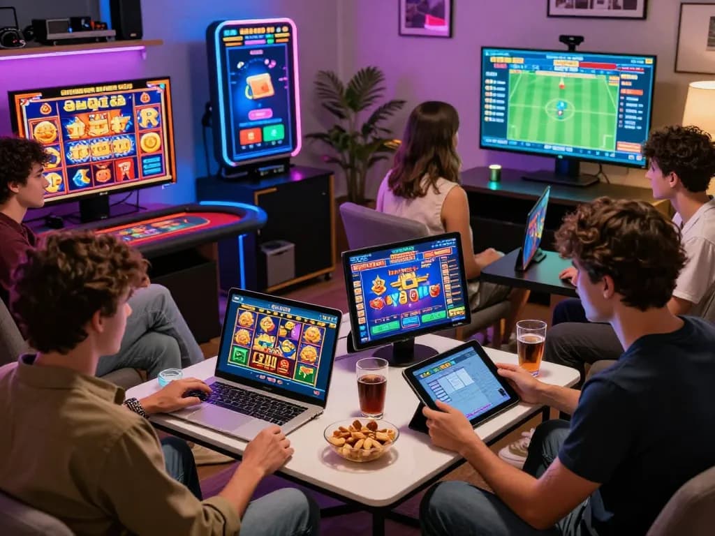 Exciting MM88 online casino gaming scene with players enjoying vibrant games