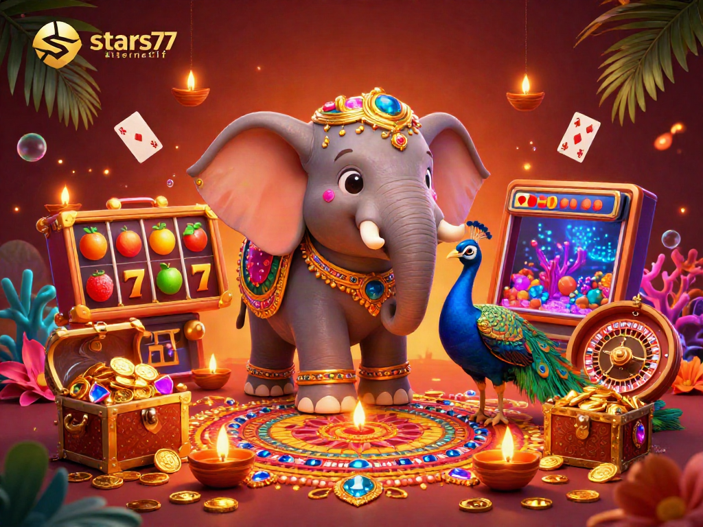 Sensasikan keajaiban slots di stars77 alternatif dengan elemen berwarna-warni dan harta karun berkilau.