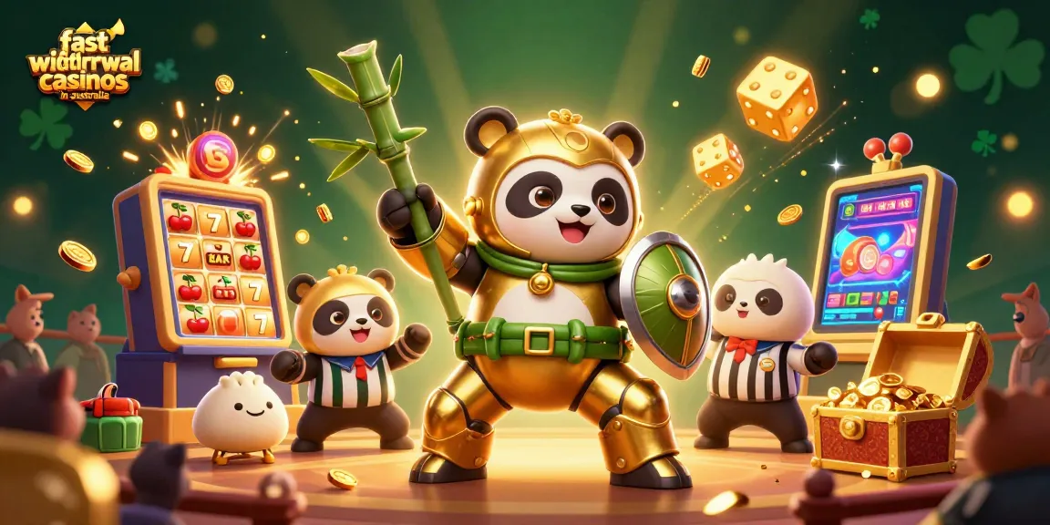 Experience fast withdrawal casinos in Australia with exciting jackpot games and vibrant casino visuals.
